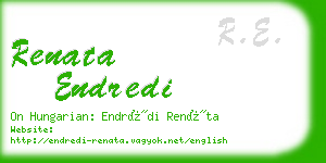 renata endredi business card